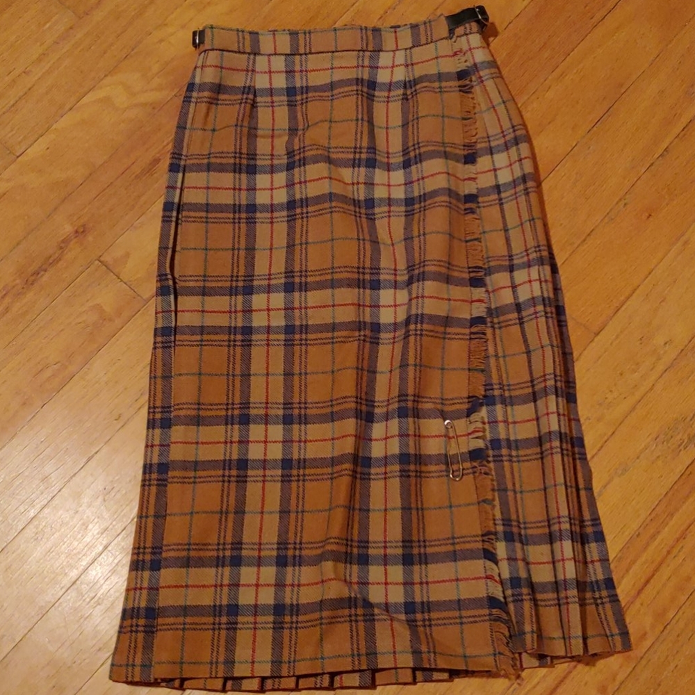 Vintage Tartan plaid skirt